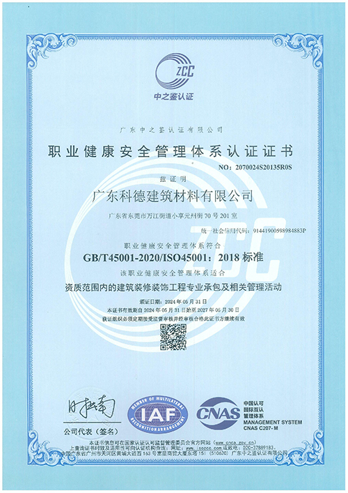 职业健康安全管理体系...