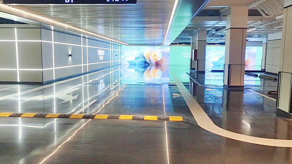 金刚砂固化地坪成品效...